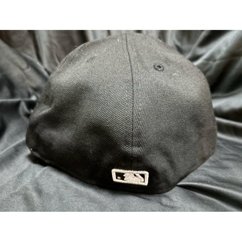 二手古著Vintage New Era MLB佛羅里達馬林魚Florida Marlins全封棒球帽SZ 7 1/2-細節圖4