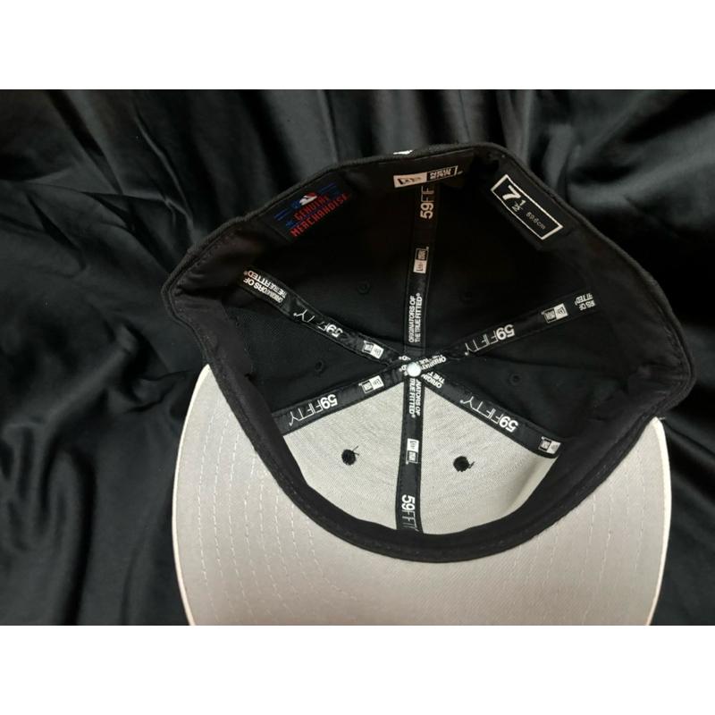 二手古著Vintage New Era MLB佛羅里達馬林魚Florida Marlins全封棒球帽SZ 7 1/2-細節圖5