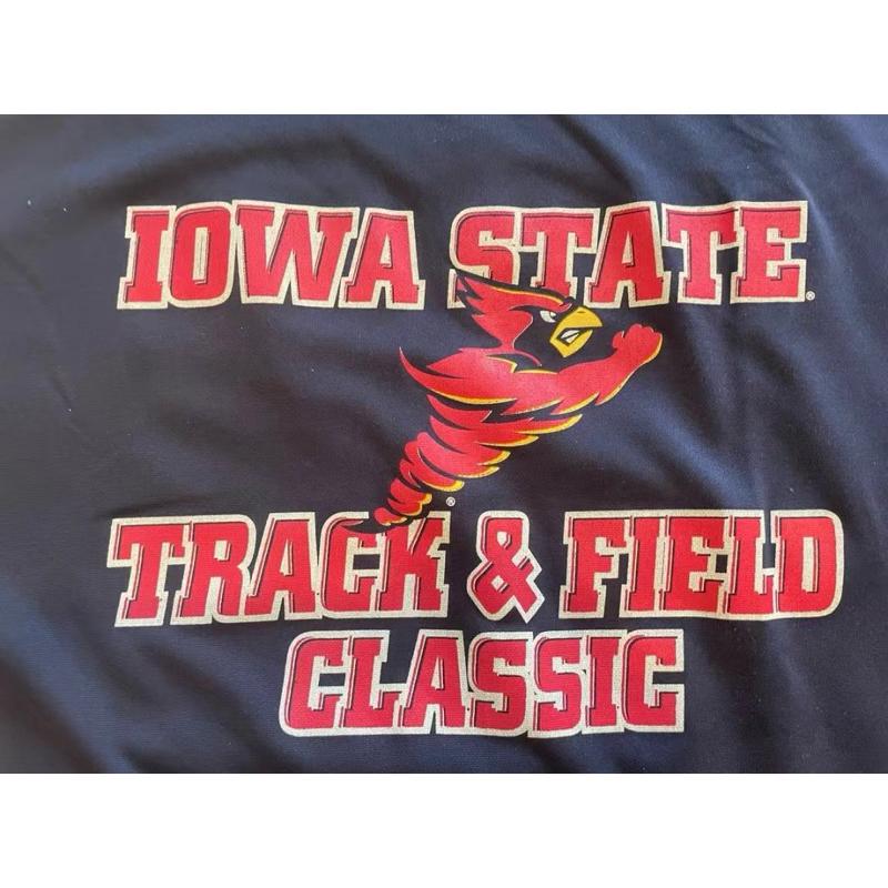 【H6】美國二手古著Vintage GTM制NCAA lowa State排汗T恤 SZXL-細節圖2