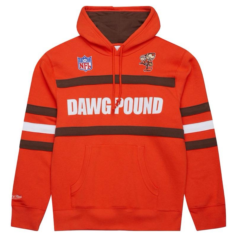 【I7】M&N克里夫蘭布朗Cleveland Browns Vintage Hoodie復古帽T SZ L-細節圖2
