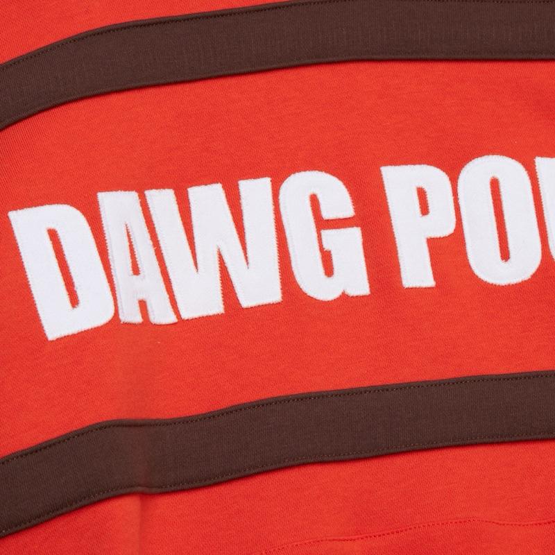 【I7】M&N克里夫蘭布朗Cleveland Browns Vintage Hoodie復古帽T SZ L-細節圖4