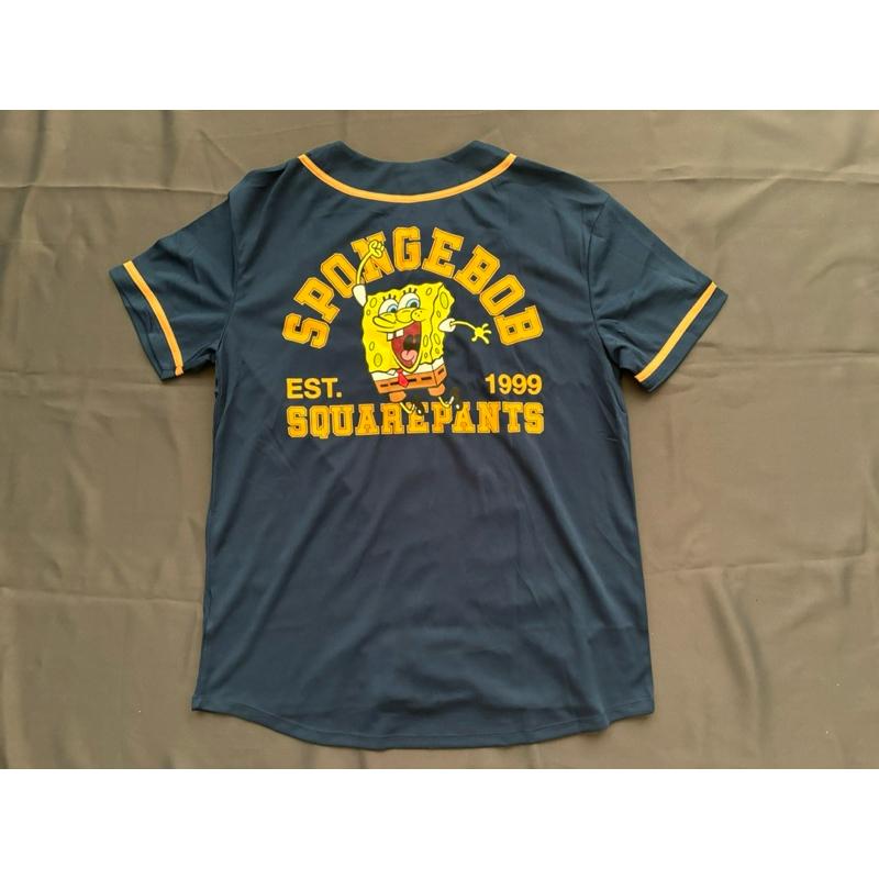 【R3】全新Nicklodoneon海綿寶寶Spongebob棒球球衣  SZ M-細節圖5