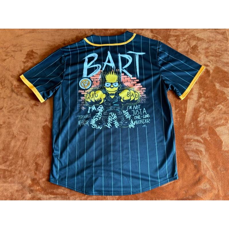 【P3】全新辛普森家庭The Simpsons Bart棒球球衣 SZ M-細節圖4