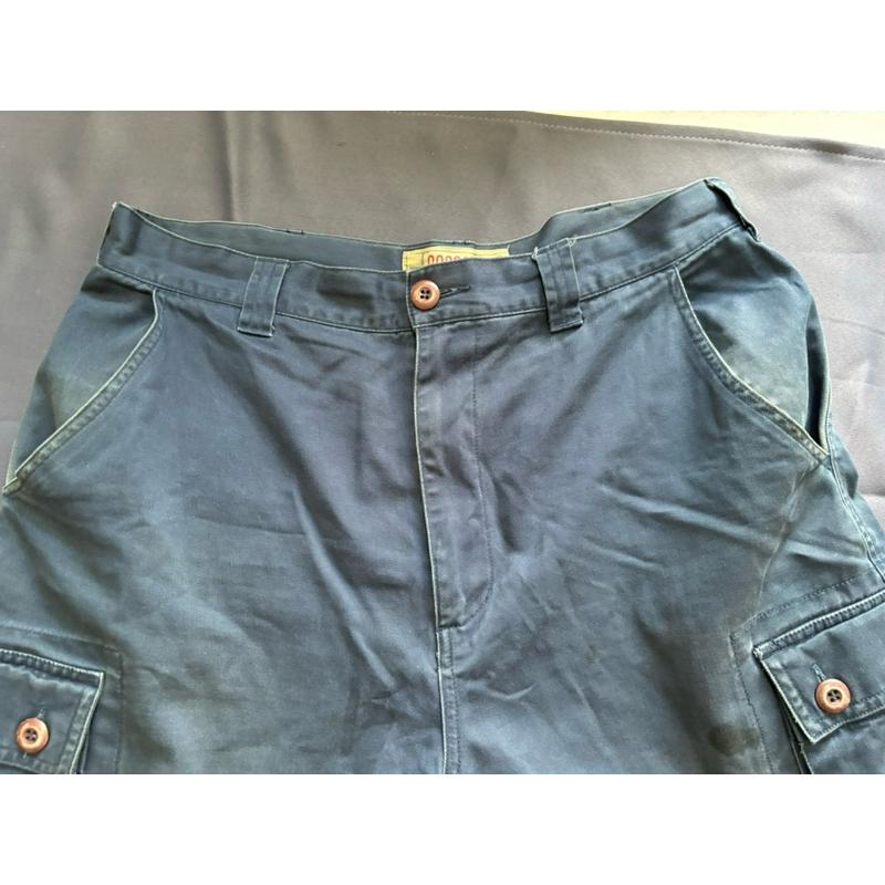 【D2】二手古著Vintage滑板大牌Girl深藍色工作褲滑板褲 SZ 34-細節圖3