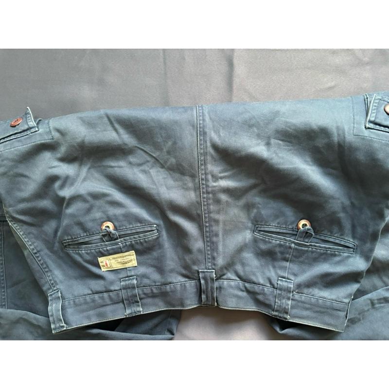 【D2】二手古著Vintage滑板大牌Girl深藍色工作褲滑板褲 SZ 34-細節圖5