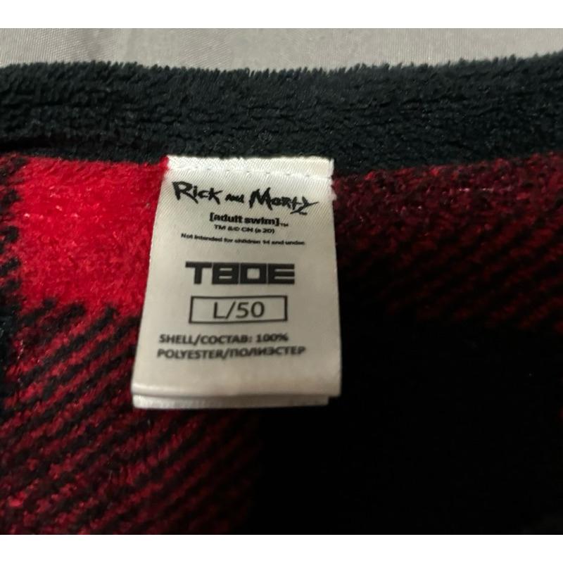【R4】二手古著Vintage Rick and Morty絨毛大學T SZ L-細節圖3
