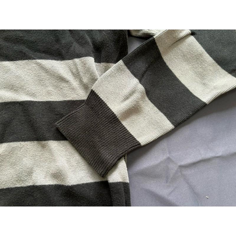 【R5】二手古著Vintage工裝大牌Carhartt條紋毛衣SZ L-細節圖3