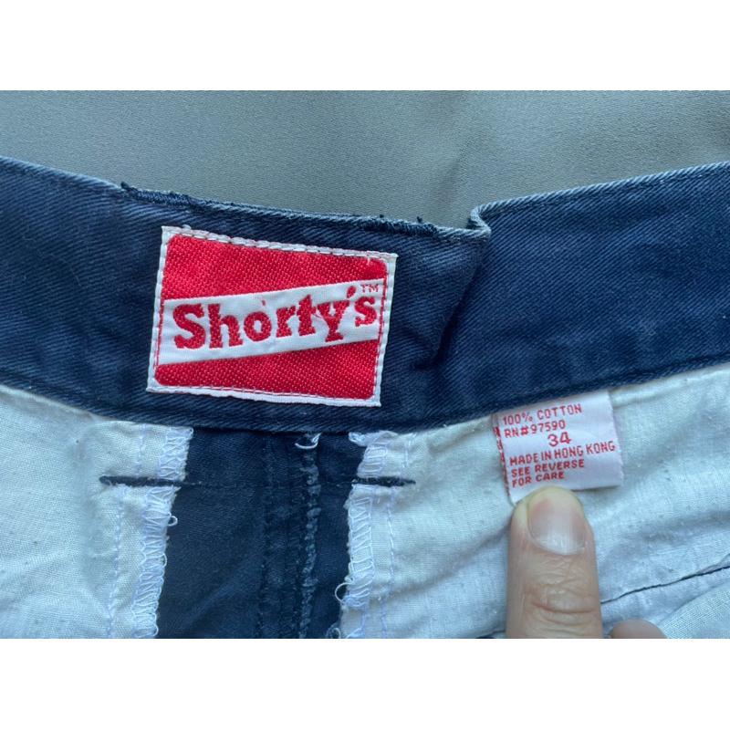 香港製二手古著Vintage絕版滑板品牌Shorty＇s 短褲SZ34-細節圖3