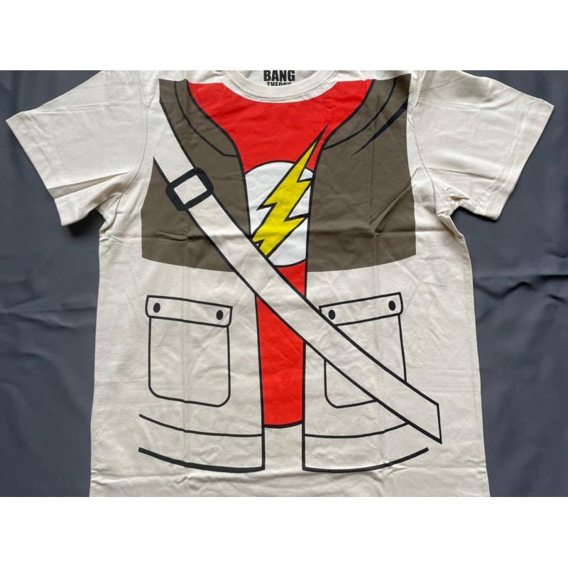 【 R1】全新Big Bang Theory官方生活大爆炸 Sheldon閃電俠短T SZ S/M/L-細節圖2