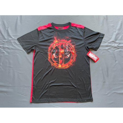 【C2】全新Marvel死侍Deadpool logo運動短T SZ M - 潮到不行 - iOPEN Mall