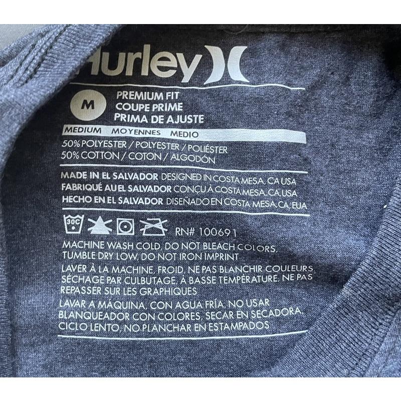 【G4】全新衝浪大牌Hurley薄長T SZ M-細節圖4
