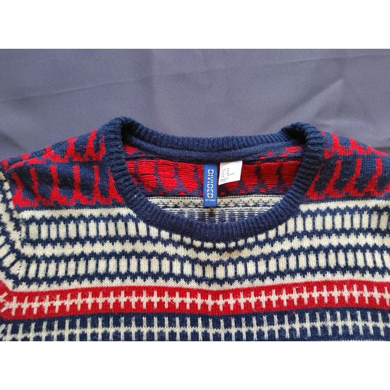 【E1】二手古著民族風針織衫 SZ M-細節圖2