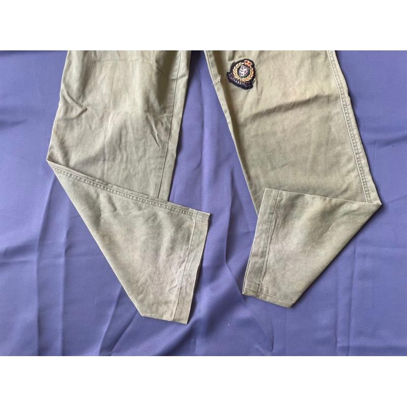 二手古著Vintage滑板大牌Element美國製軍綠色工作褲SZ 30-細節圖2