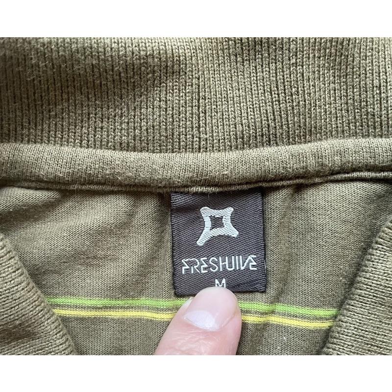 二手古著Vintage滑板大牌Freshjive Polos衫 SZ M-細節圖3