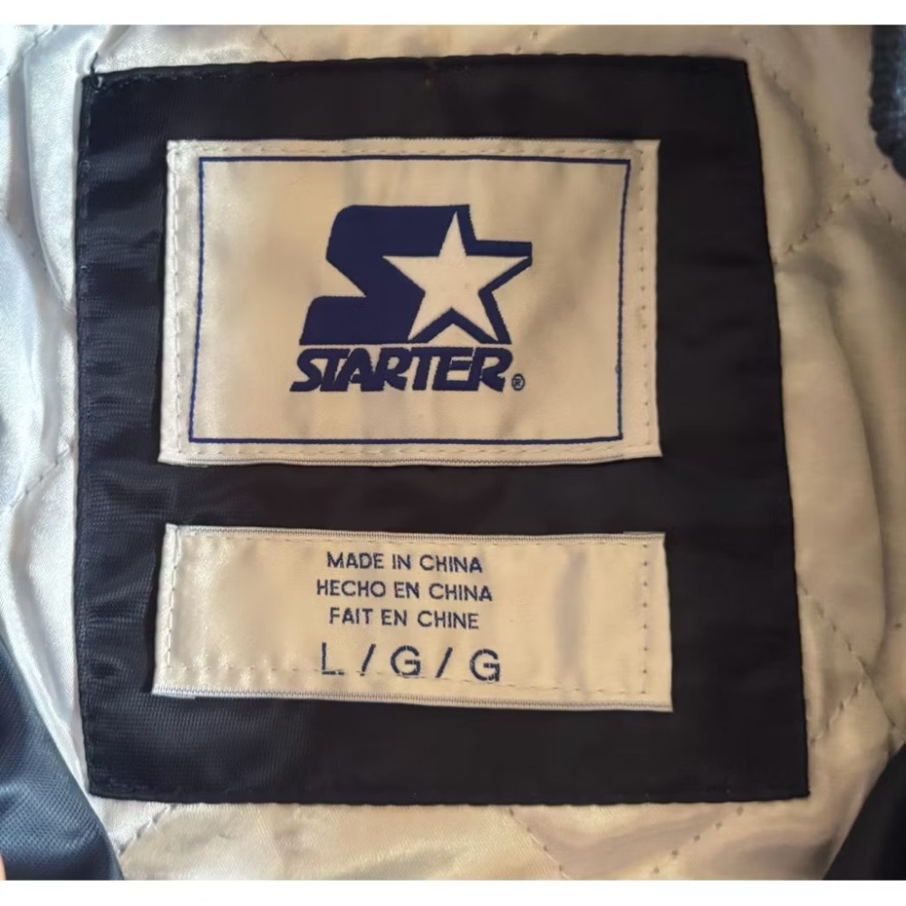 全新Starter NHL多倫多楓葉Toronto Mapleleafs Satin棒球外套 SZ L-細節圖3