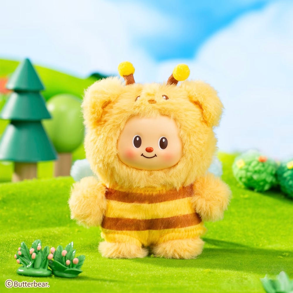 泰國黃油小熊絨絨擁抱搪膠毛絨系列-細節圖4