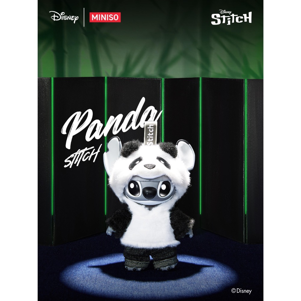 史迪奇GenZ街頭系列-熊貓毛絨掛件-細節圖2