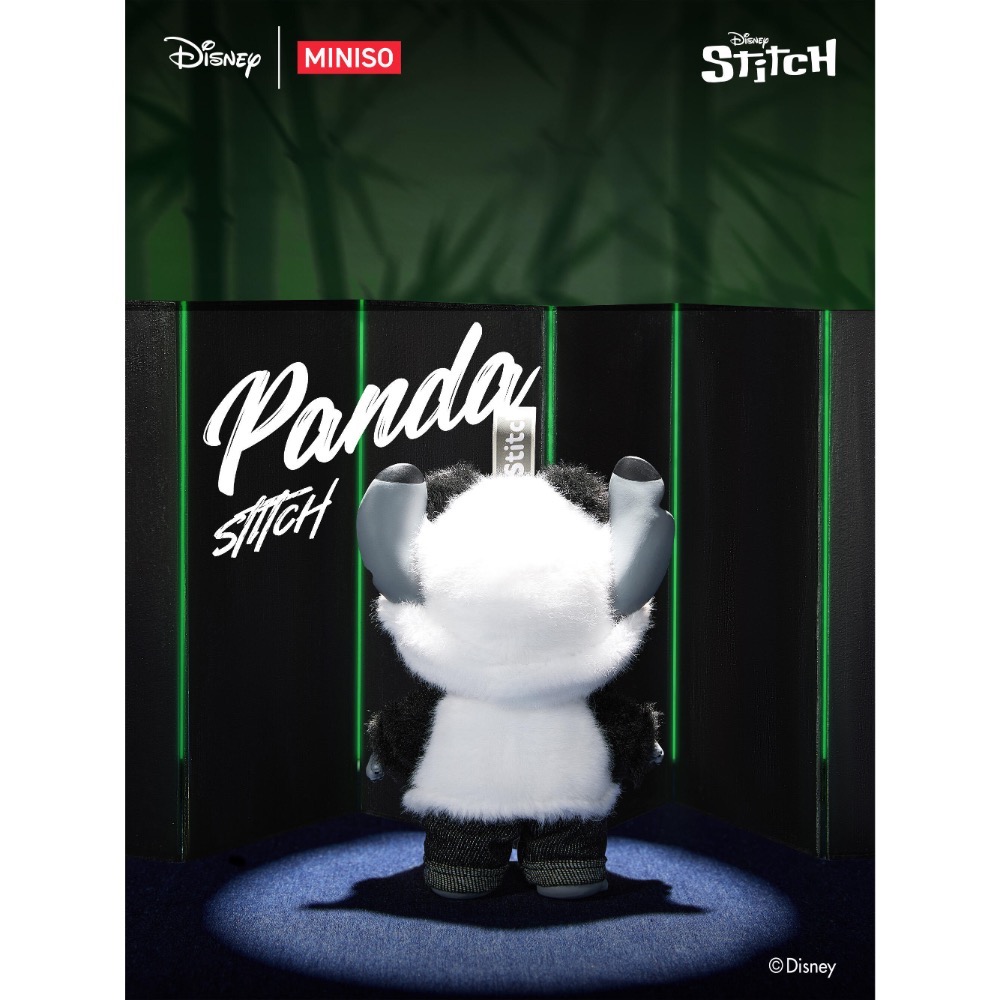 史迪奇GenZ街頭系列-熊貓毛絨掛件-細節圖3