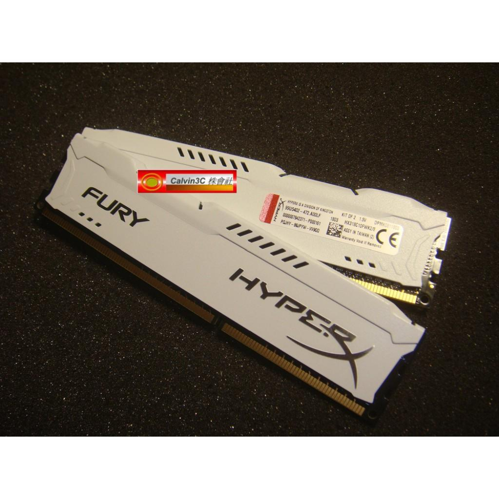 金士頓 Kingston HyperX FURY DDR3 1866 Kit 4G X2 8G 單面顆粒 超頻 終身保固-細節圖3