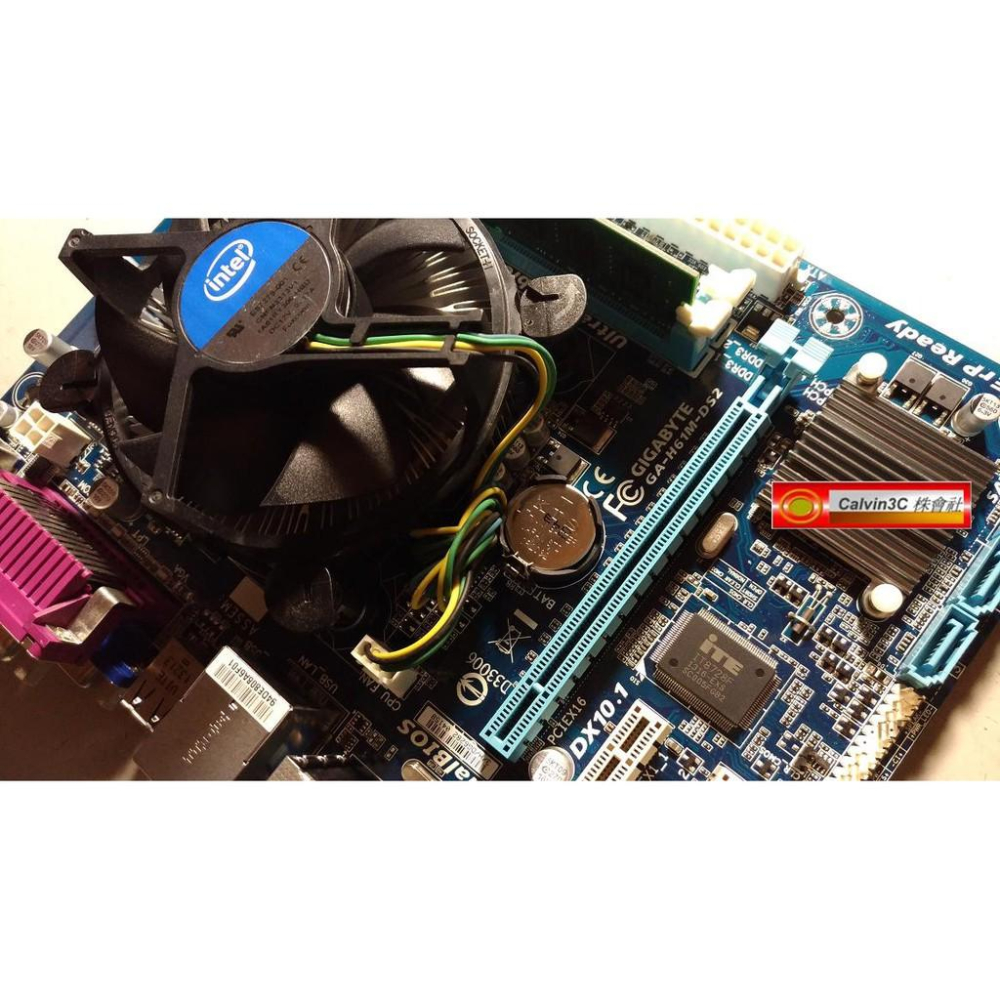 CPU+主機板+記憶體 Intel i5-2400 技嘉 GA-H61M-DS2 DDR3 4G 內建顯示 4組SATA-細節圖2