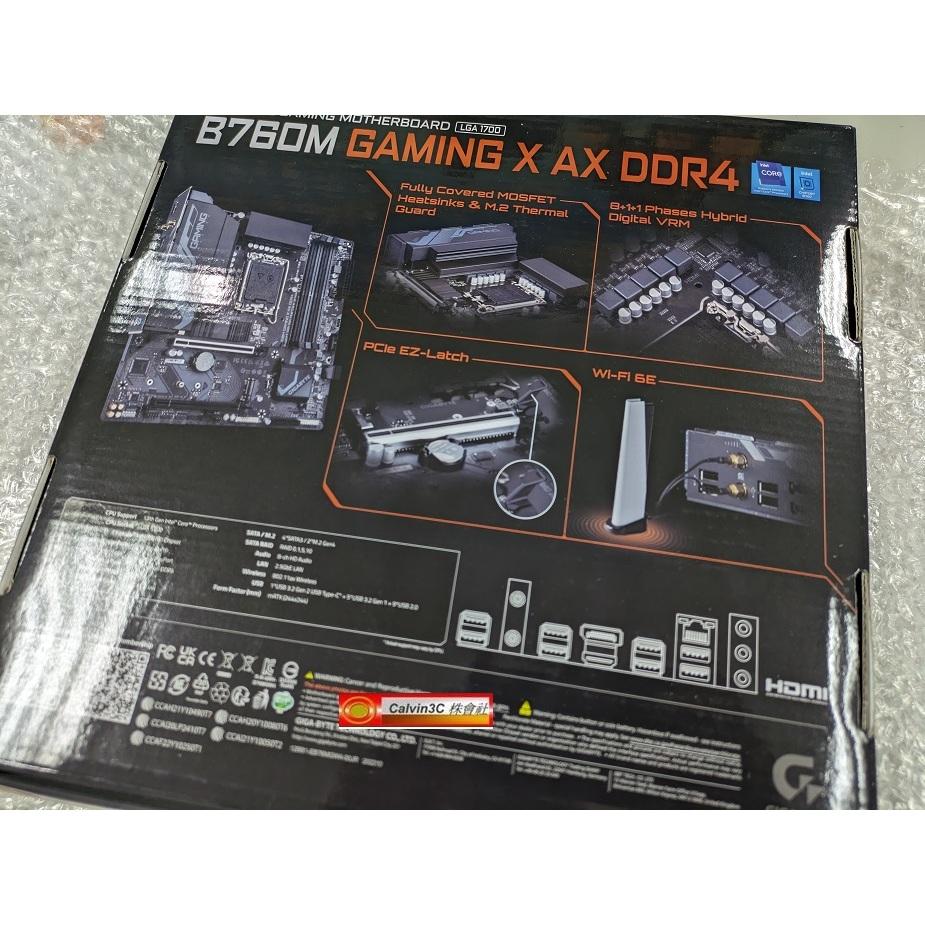 技嘉 B760M GAMING X AX DDR4 電競 1700腳位 B760 DDR4 M.2 HDMI內建WiFi-細節圖4