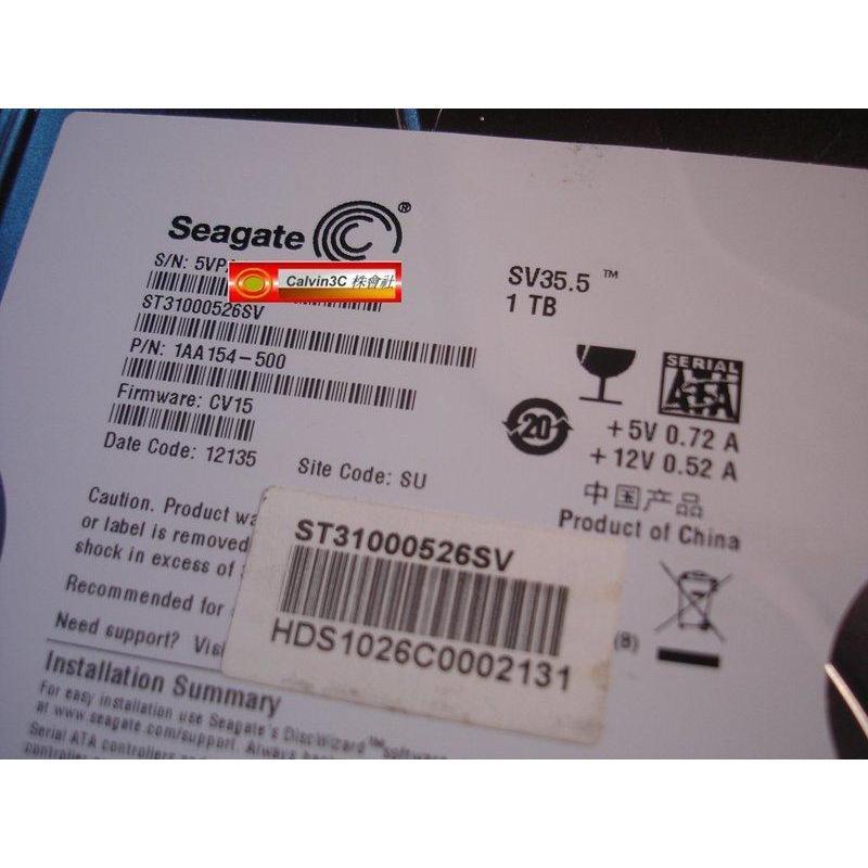 Seagate 希捷 SV35.5 數位監控 SATA3介面 1T 7200轉 32M ST31000526S 3.5吋-細節圖3