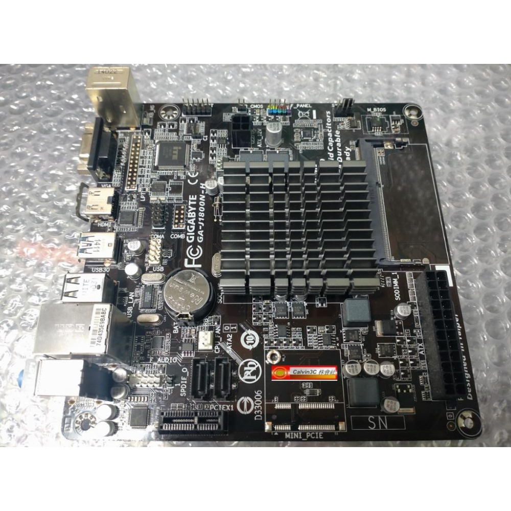 新品 技嘉 GA-J1800N-H 內建CPU 送RAM 4G DDR3 SATA VGA HDMI Mini ITX-細節圖4