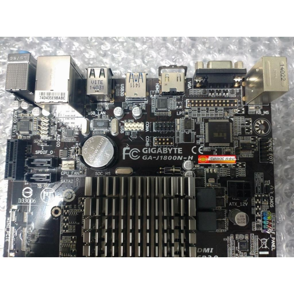 新品 技嘉 GA-J1800N-H 內建CPU 送RAM 4G DDR3 SATA VGA HDMI Mini ITX-細節圖5