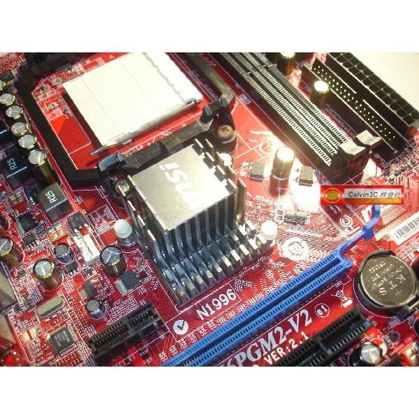 微星 MSI K9N6PGM2-V2 AM2+腳位 NVIDIA MCP61P晶片組 2組DDR2 2組SATA IDE-細節圖2