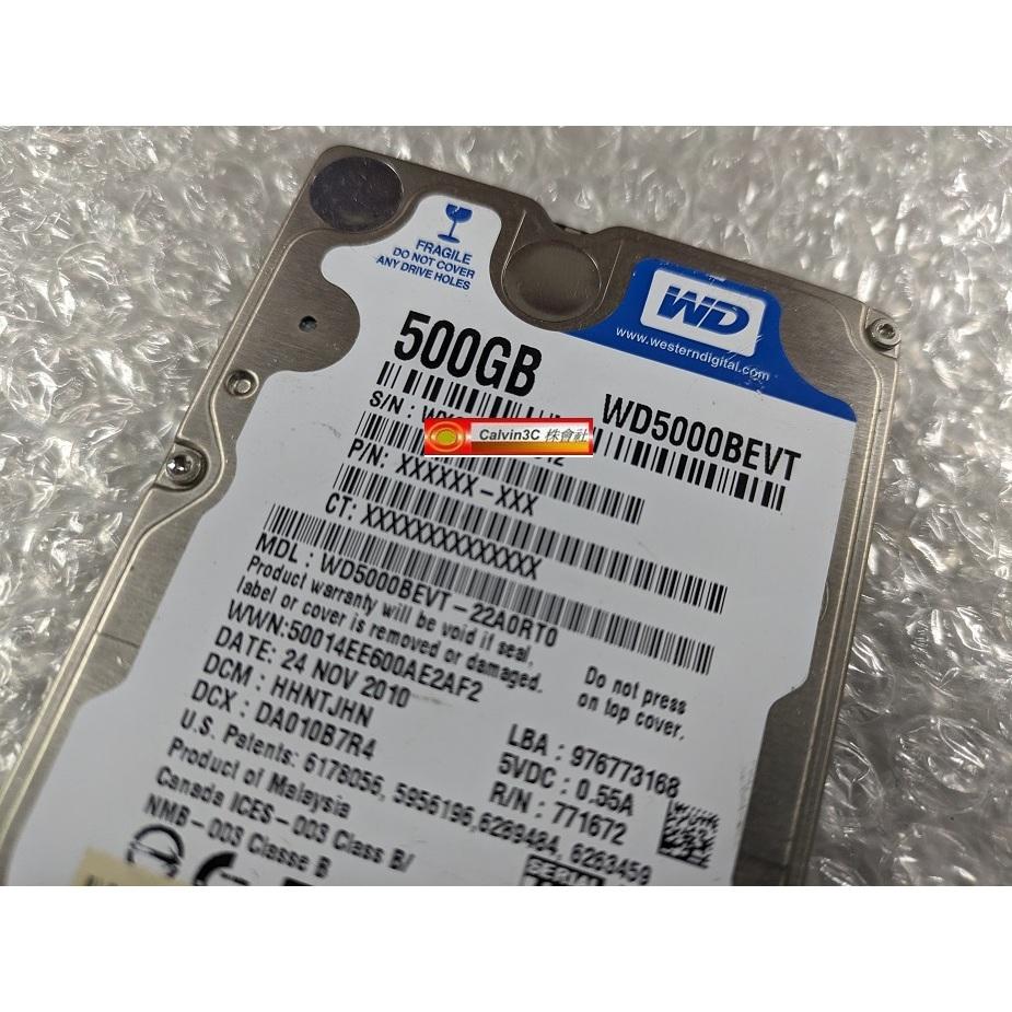 WD 藍標 SATA2界面 500G 3.0GBps 5400轉 快取8M WD5000BEVT 筆記型專用2.5吋-細節圖3