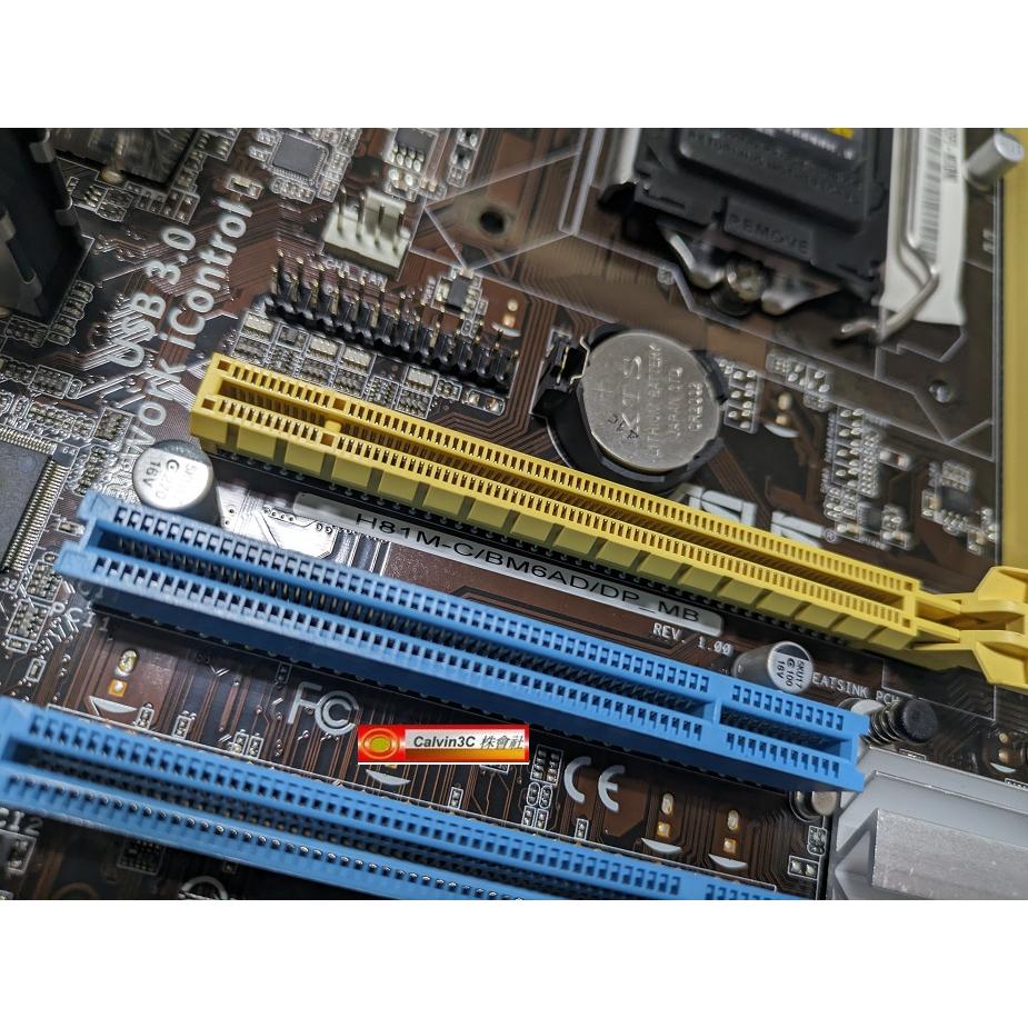 華碩 H81M-C/BM6AD 1150腳位 多重顯示 Intel H81晶片 4組SATA3 2組DDR3 USB3-細節圖5