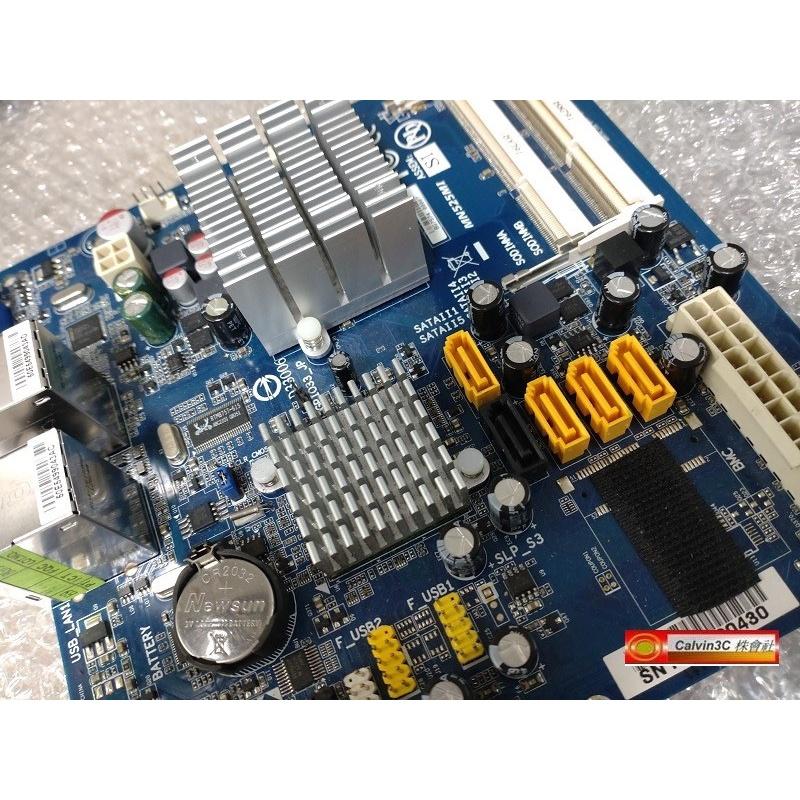 技嘉 MN525MI 嵌入式 iTX 含CPU+記憶體DDR3 Intel Atom D525 雙網路孔 內建顯示VGA-細節圖2
