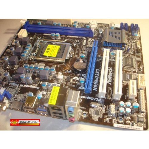 華擎 ASROCK H61M/U3S3 1155腳位 Intel H61 晶片組 2組DDR3 4組SATA HDMI