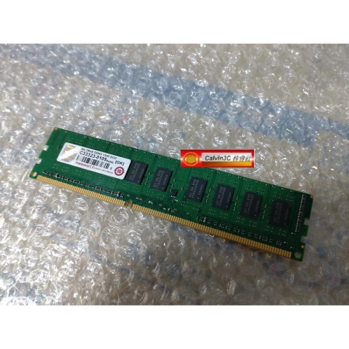 創見 Transcend DDR3 1333 8G ECC PC3-10600 雙面顆粒 一般桌上型電腦可使用 終身保固