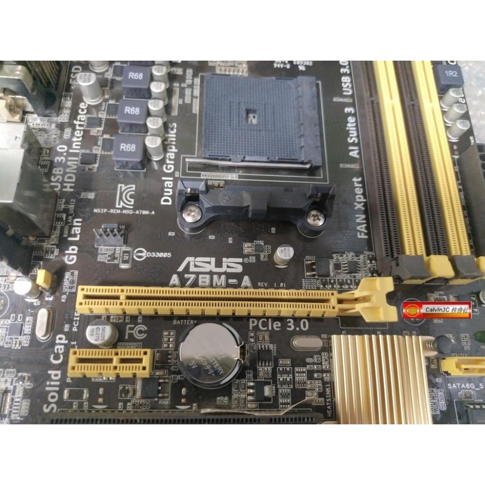 華碩 ASUS A78M-A FM2+腳位 AMD A78晶片 4組DDR3 6組SATA 多重顯示 HDMI VGA-細節圖4