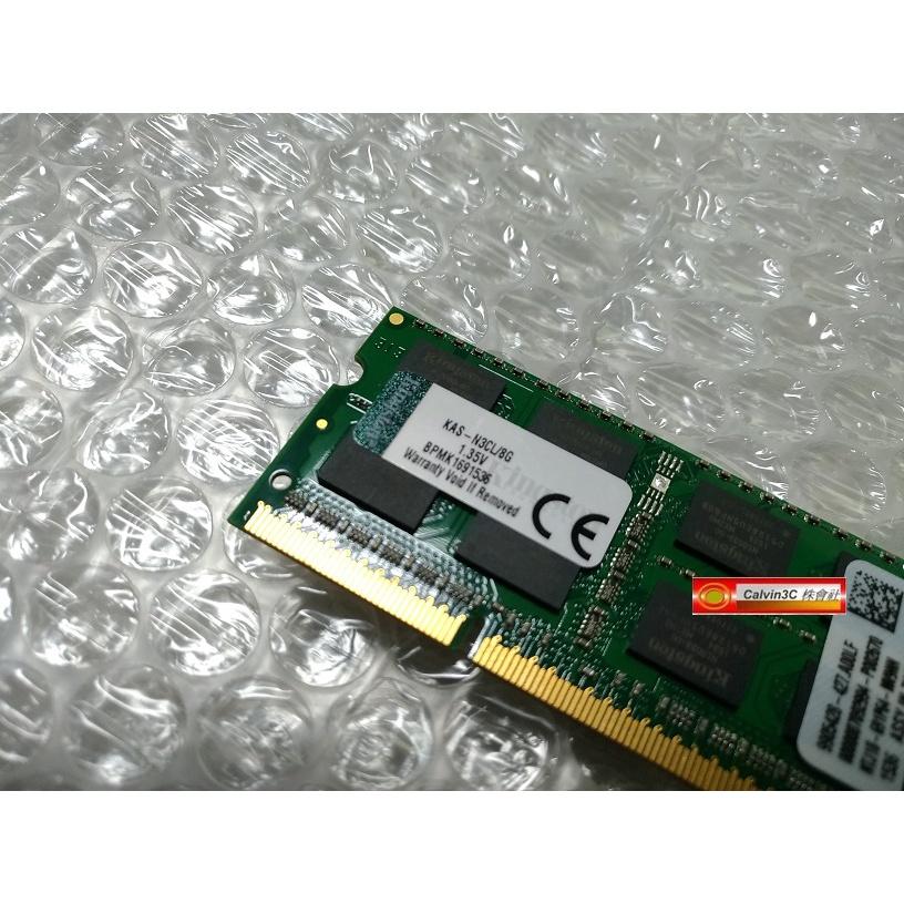 金士頓 Kingston DDR3L 1600 8G DDR3 12800 KAS-N3CL/8G 低電壓 筆電專用-細節圖2