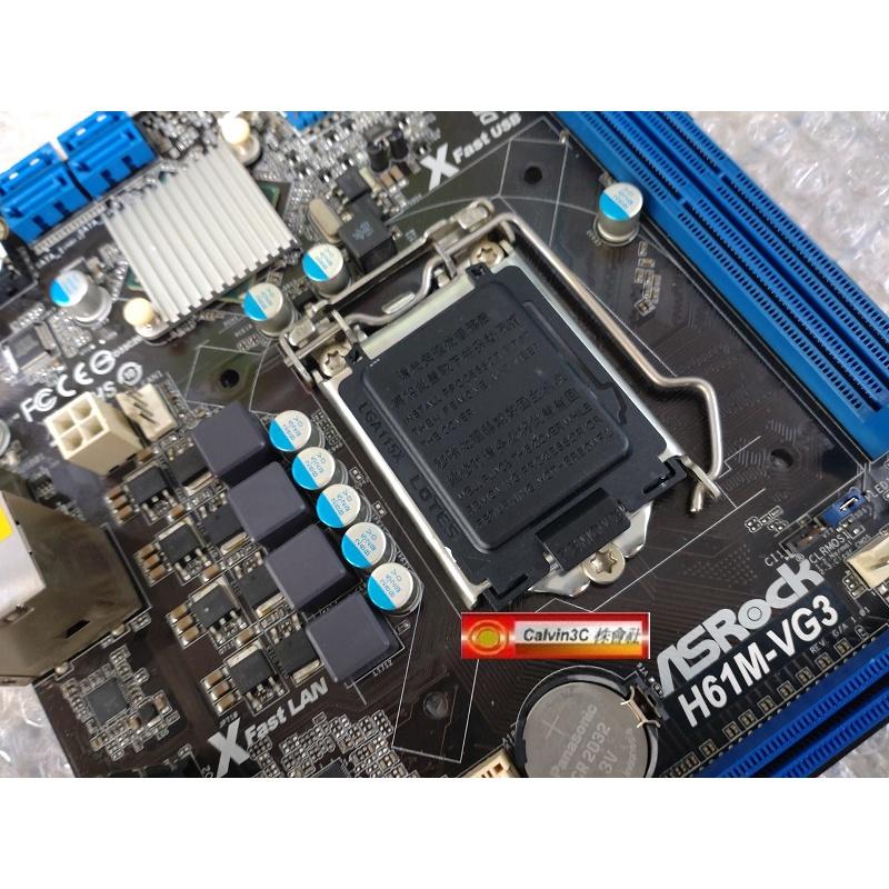 ASRock 華擎 H61M-VG3 1155腳位 Intel H61晶片組 4組SATA 2組DDR3 VGA 內顯-細節圖3