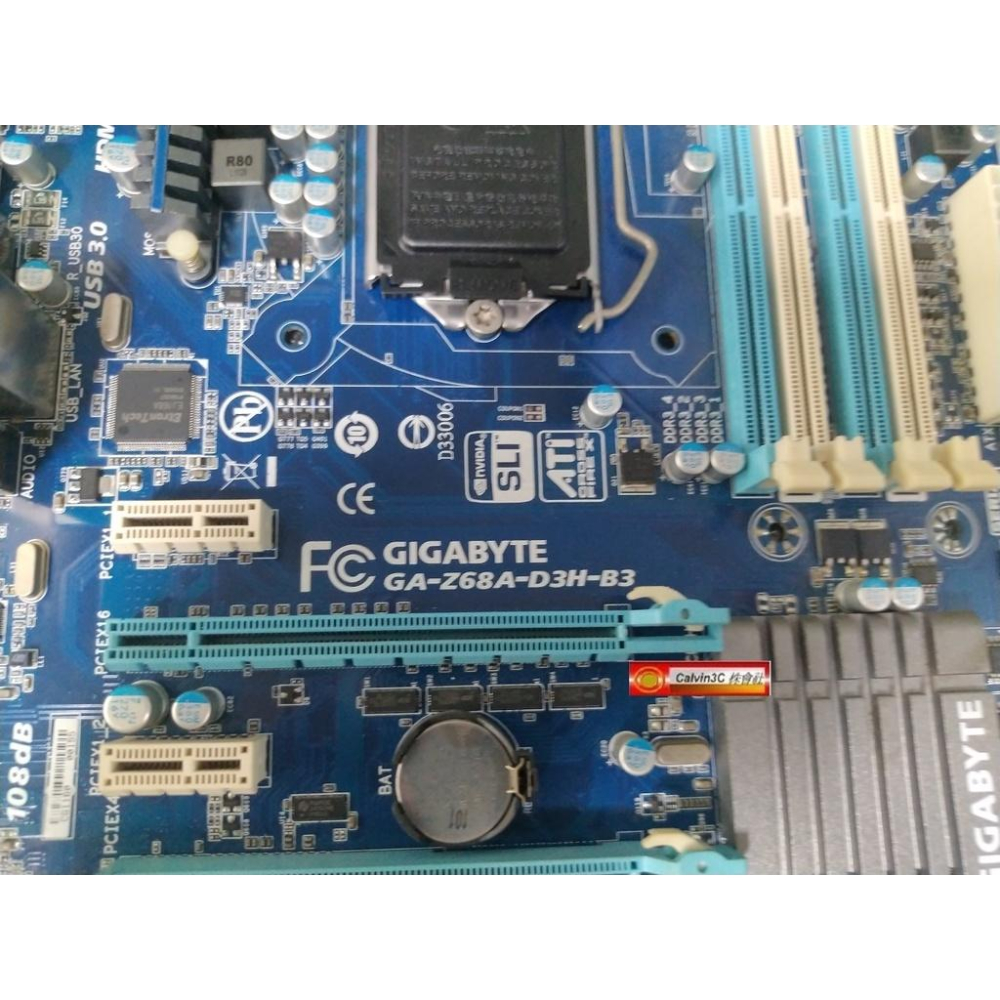 技嘉 GA-Z68A-D3H-B3 1155腳位 Intel Z68晶片組 4組DDR3 6組SATA 多重顯示HDMI-細節圖5