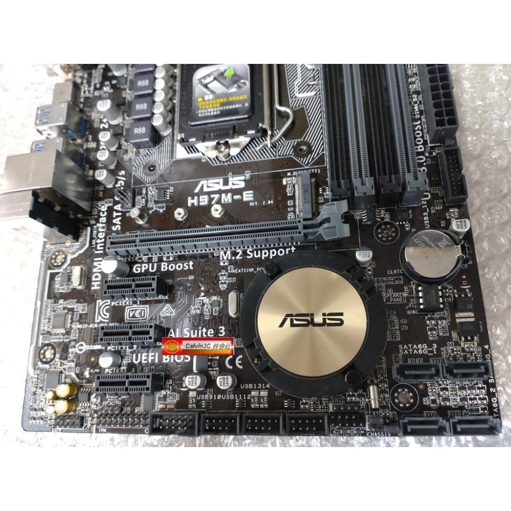 華碩 H97M-E 1150腳位 Intel H97晶片 4組DDR3 4組SATA 多重顯示 M.2 Socket 3-細節圖4