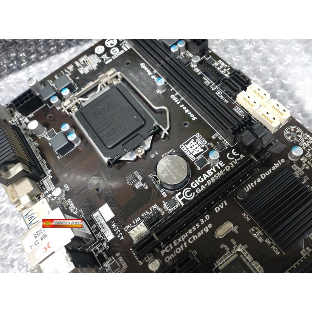 技嘉 GA-B85M-D3V-A 1150腳位 Intel B85晶片組 2組DDR3 6組SATA DVI VGA輸出-細節圖2
