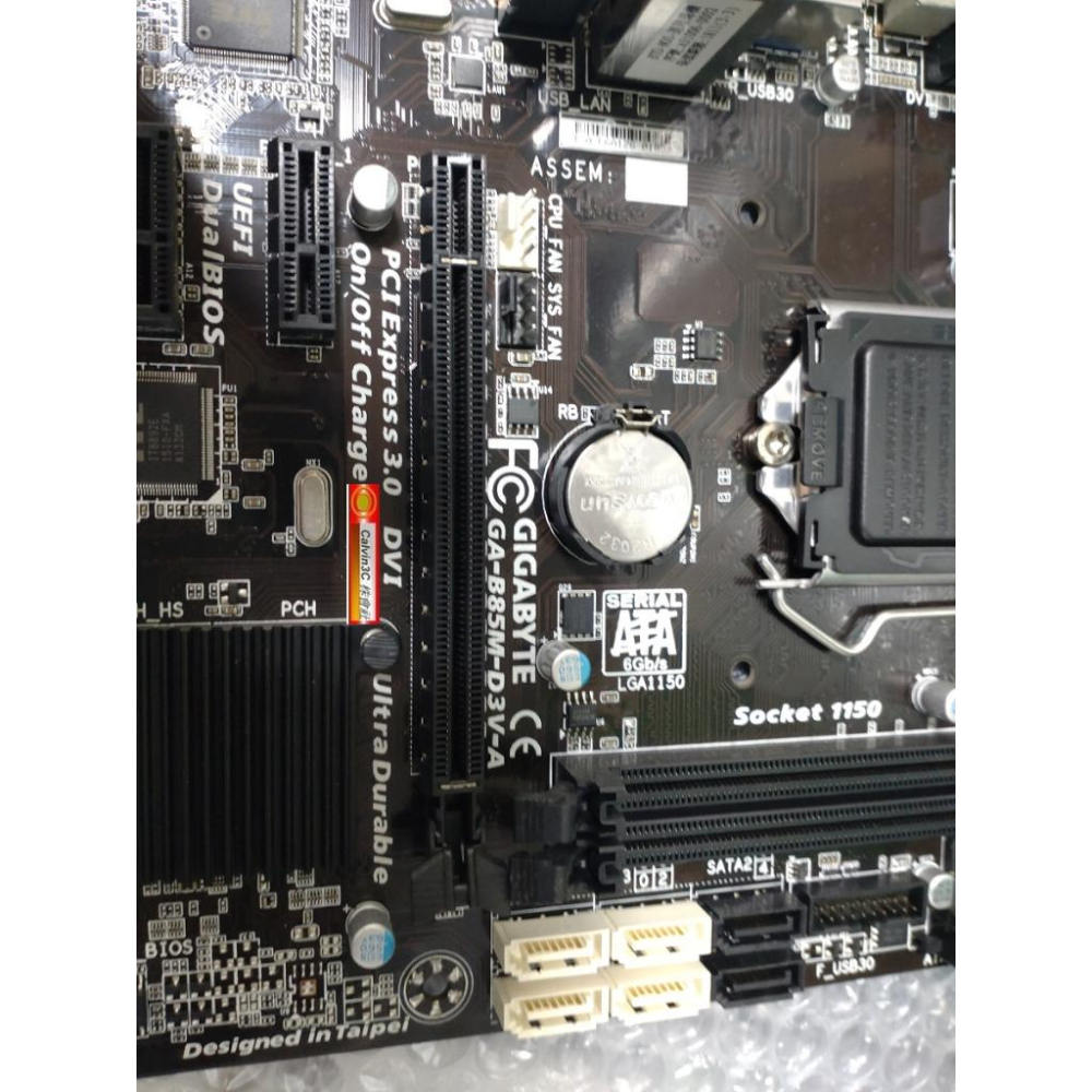 技嘉 GA-B85M-D3V-A 1150腳位 Intel B85晶片組 2組DDR3 6組SATA DVI VGA輸出-細節圖5