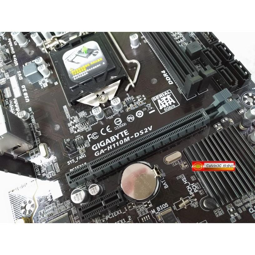 技嘉 GA-H110M-DS2V 1151腳位 Intel H110晶片 4組SATA 2組DDR4 內顯VGA DVI-細節圖4