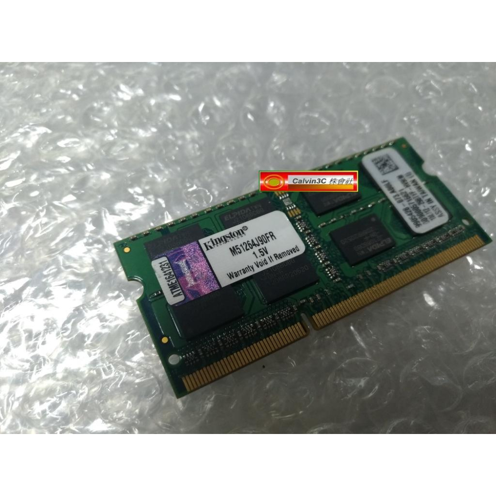 金士頓 Kingston DDR3 1333 4G PC3-10600 M51264J90FR 品牌筆記型專用 終身保固-細節圖3