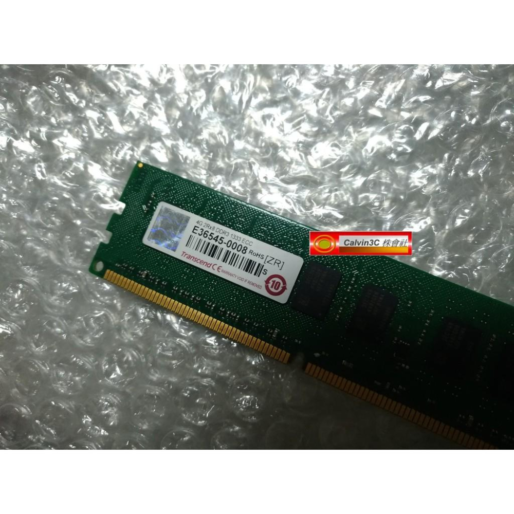 創見 Transcend DDR3 1333 4G ECC TS512MLK72V3N 雙面 桌上型電腦專用 終身保固-細節圖3