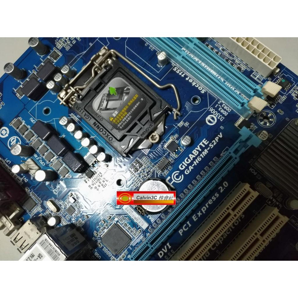 技嘉 GA-H61M-S2PV 1155腳位 內建顯示 Intel H61晶片組 2組DDR3 4組SATA DVI輸出-細節圖2