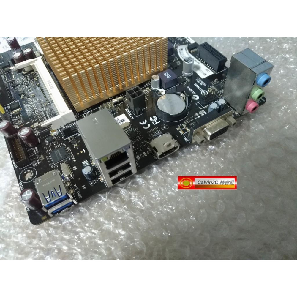 華碩 J1800-K K30AM-J 內建CPU 含4G+4G 8G 記憶體 USB3 HDMI VGA ITX主機板-細節圖3