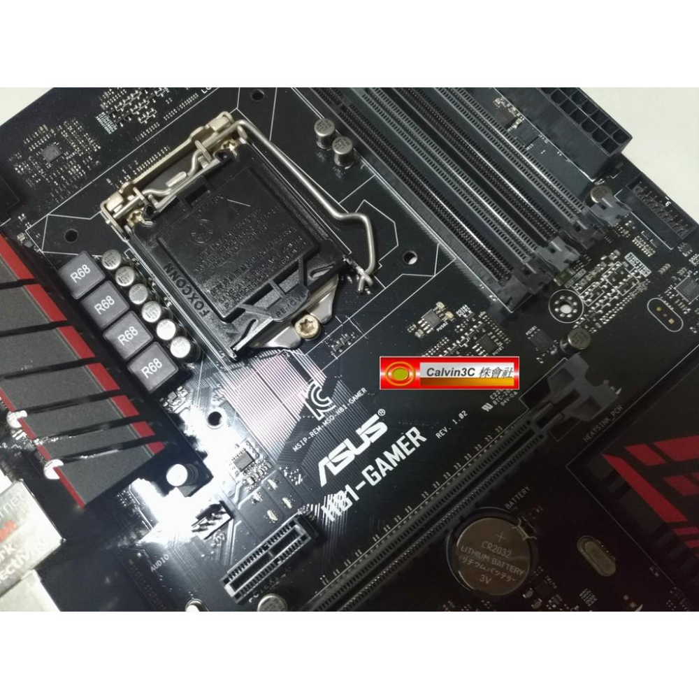電競版 華碩 H81-GAMER 1150腳位 內建顯示 Intel H81晶片 4組SATA3 4組DDR3 光纎輸出-細節圖2