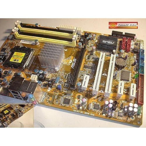 華碩 ASUS P5K SE 775腳位 Inte P35 晶片組 4組SATA 4組DDR2 1組IDE 全固態電容