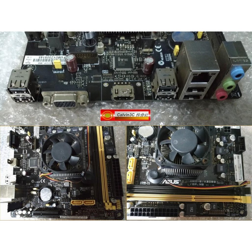 華碩 ASUS AM1I-B/K30BD 內建顯示 AMD Sempron 3850 四核心 2組DDR3 2組SATA-細節圖3