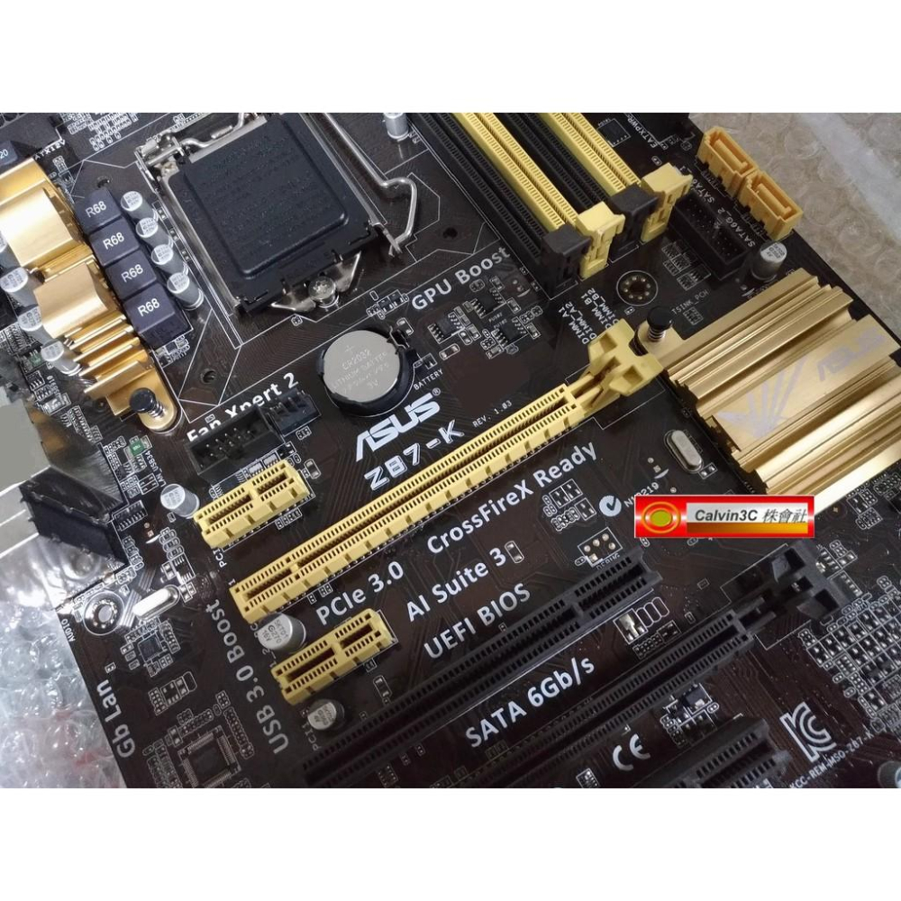 華碩 Z87-K 1150腳位 內建顯示 Intel Z87晶片 6組SATA3 4組DDR3 USB3.0 五倍防護-細節圖2